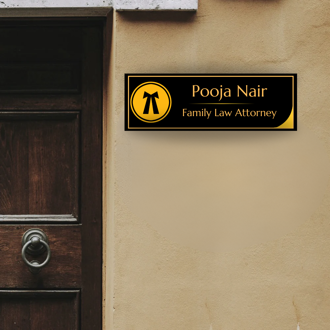 Door Name Plate for Advocates - Free COD