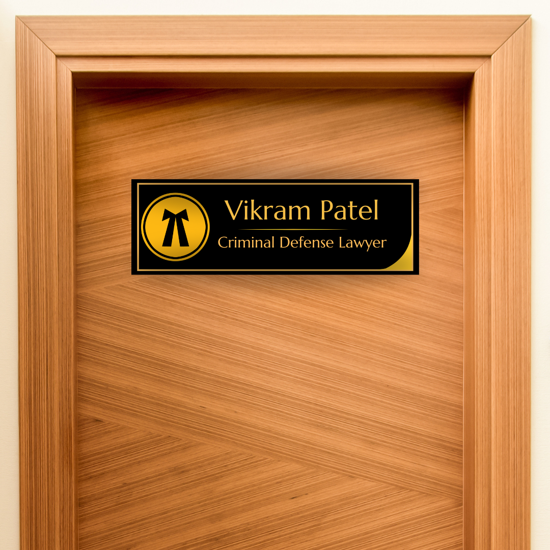 Door Name Plate for Advocates - Free COD