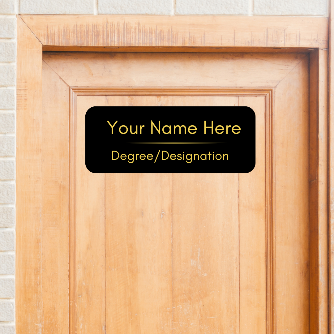 Door/Wall Name Plate for Professionals