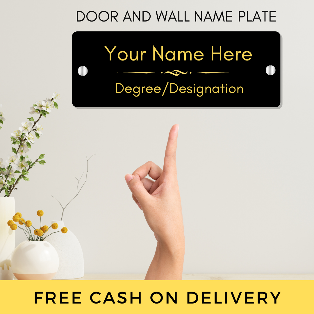 Door/Wall Name Plate for Professionals