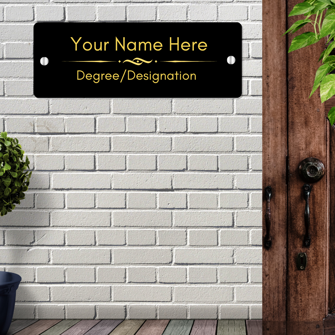 Door/Wall Name Plate for Professionals