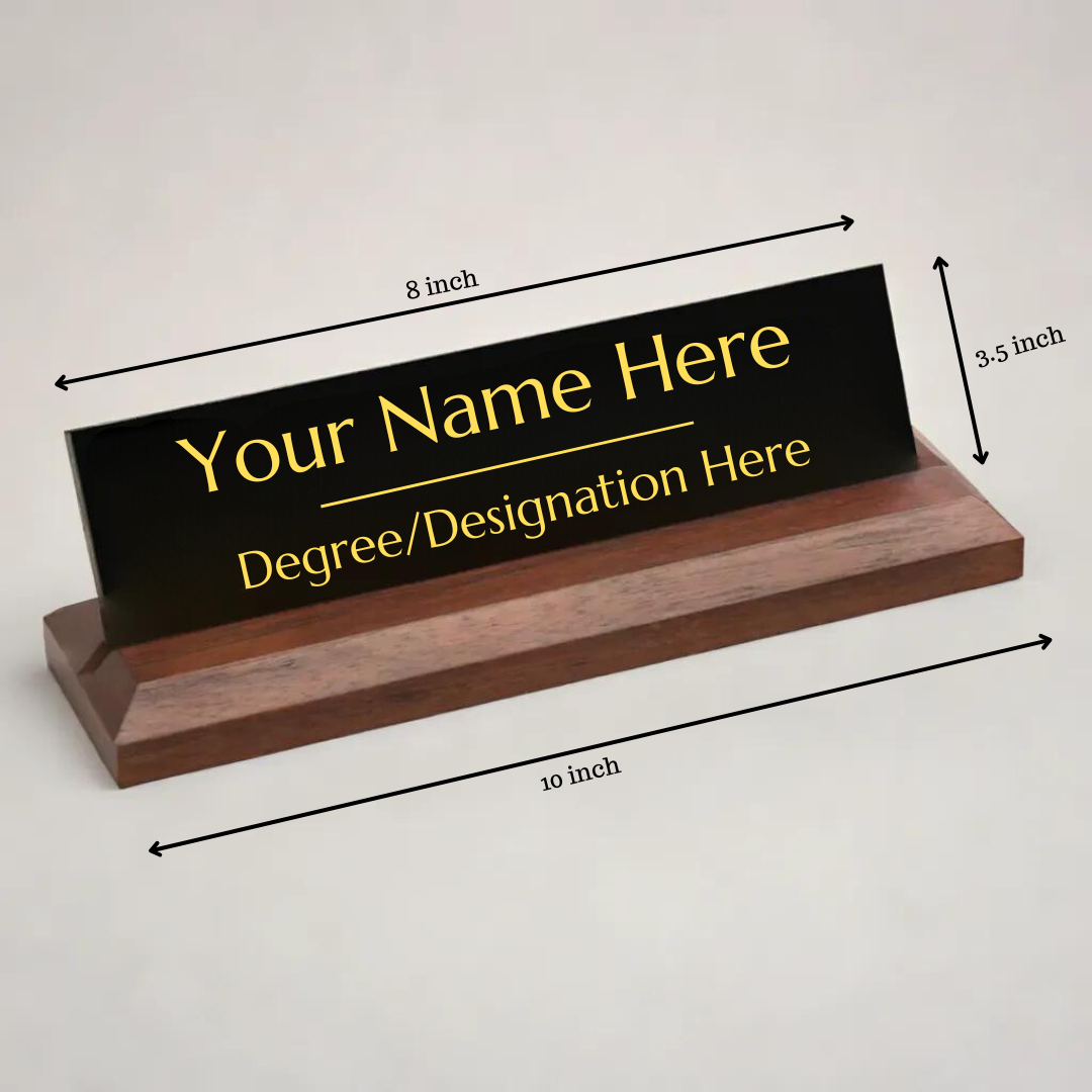 Office Desk Name Plate - Mashallah