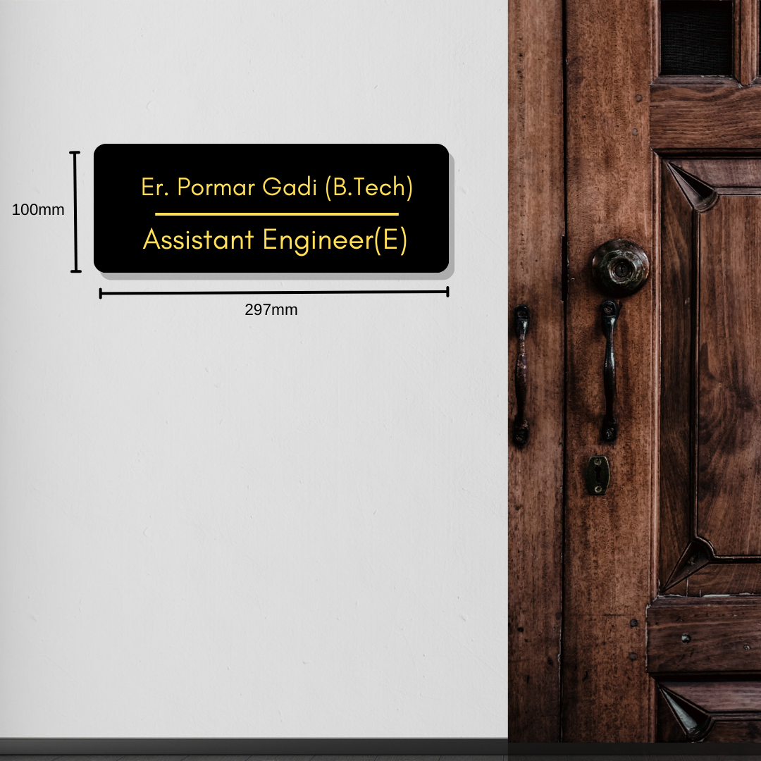 Door/Wall Name Plate for Professionals